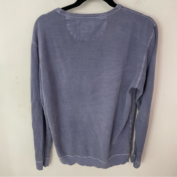 Faherty Long Sleeve Beach Crew Neck Sweatshirt Medium Mens Blue Fade casual. 23 - Picture 6 of 9